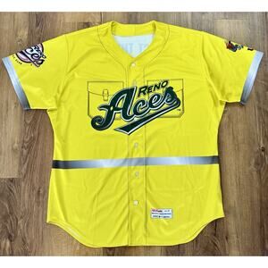 RENO ACES‎ MiLB Jersey Men’s/Women’s Firefighter Appreciation Night Size 50 EUC